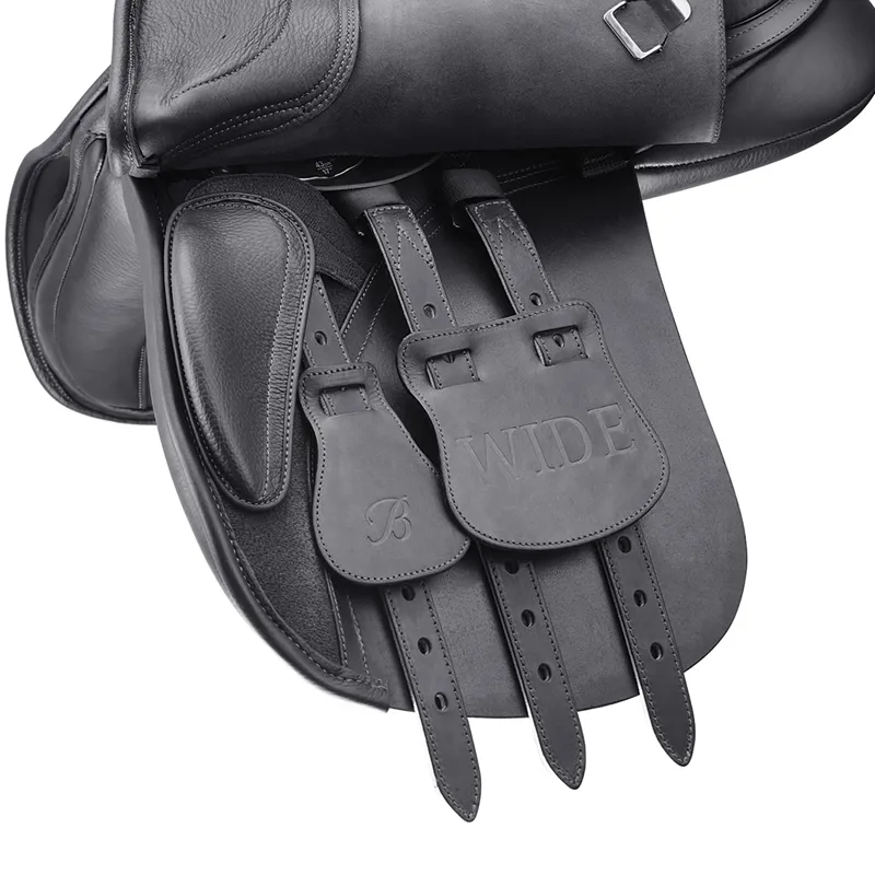 Bates Wide All Purpose Heritage Leather Saddle - Classic Black-1