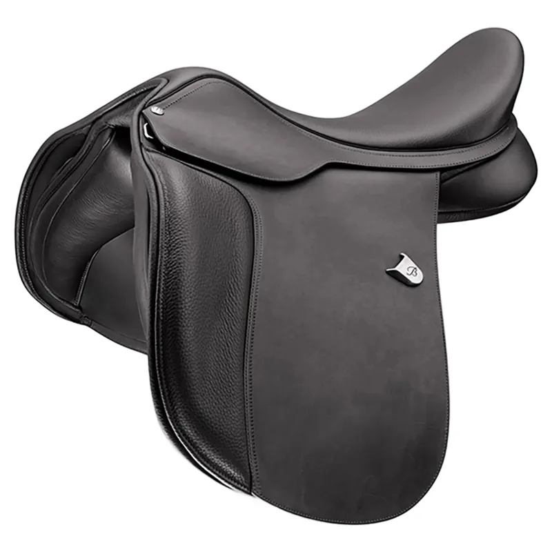 Bates Wide All Purpose Heritage Leather Saddle - Classic Black