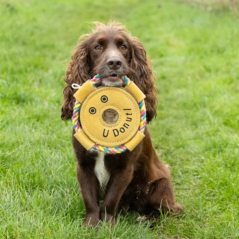 Benji and Flo Crazy Faces Dog Toy - U Donut-1