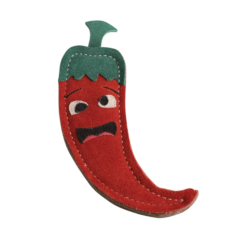 Benji and Flo Crazy Faces Dog Toy - Jalapeno the Red Hot Chilli