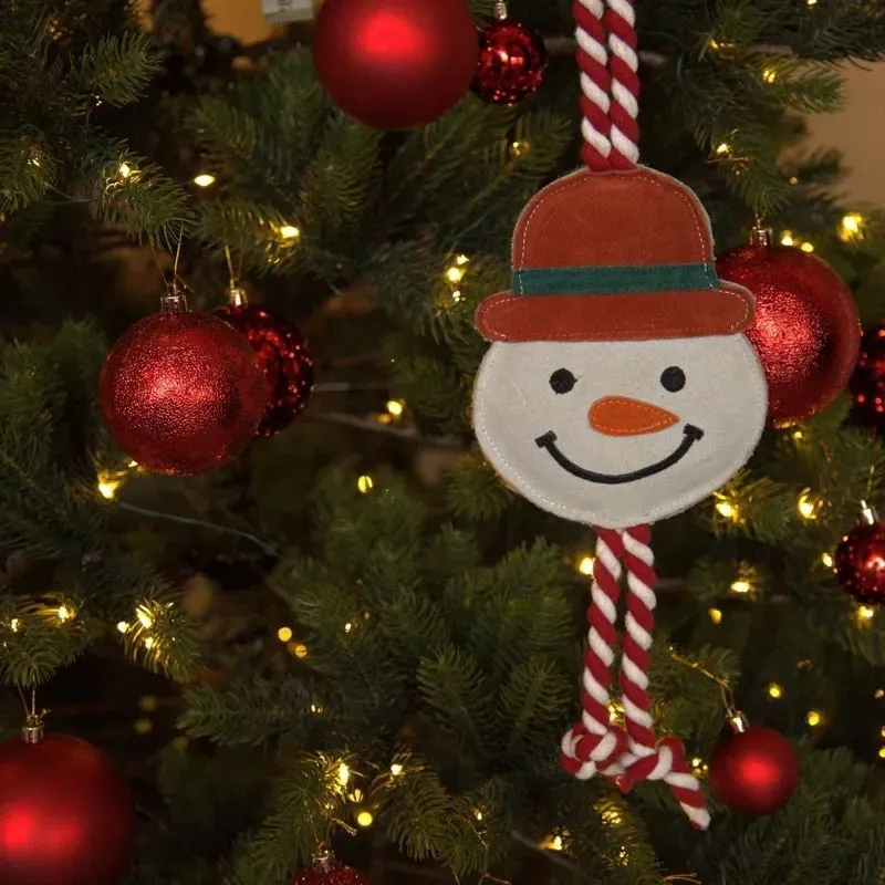 Benji and Flo Christmas Dog Toy - Snowman-1