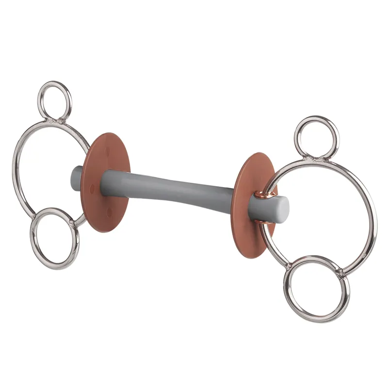 Beris Comfort Bar Mullen 3-Ring Gag Bit