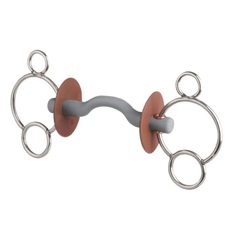 Beris Tongue Port 3-Ring Gag Bit