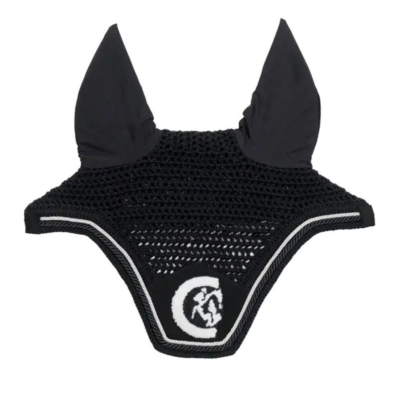 Kentucky Wellington 3D Logo Rope Fly Veil - Black-1