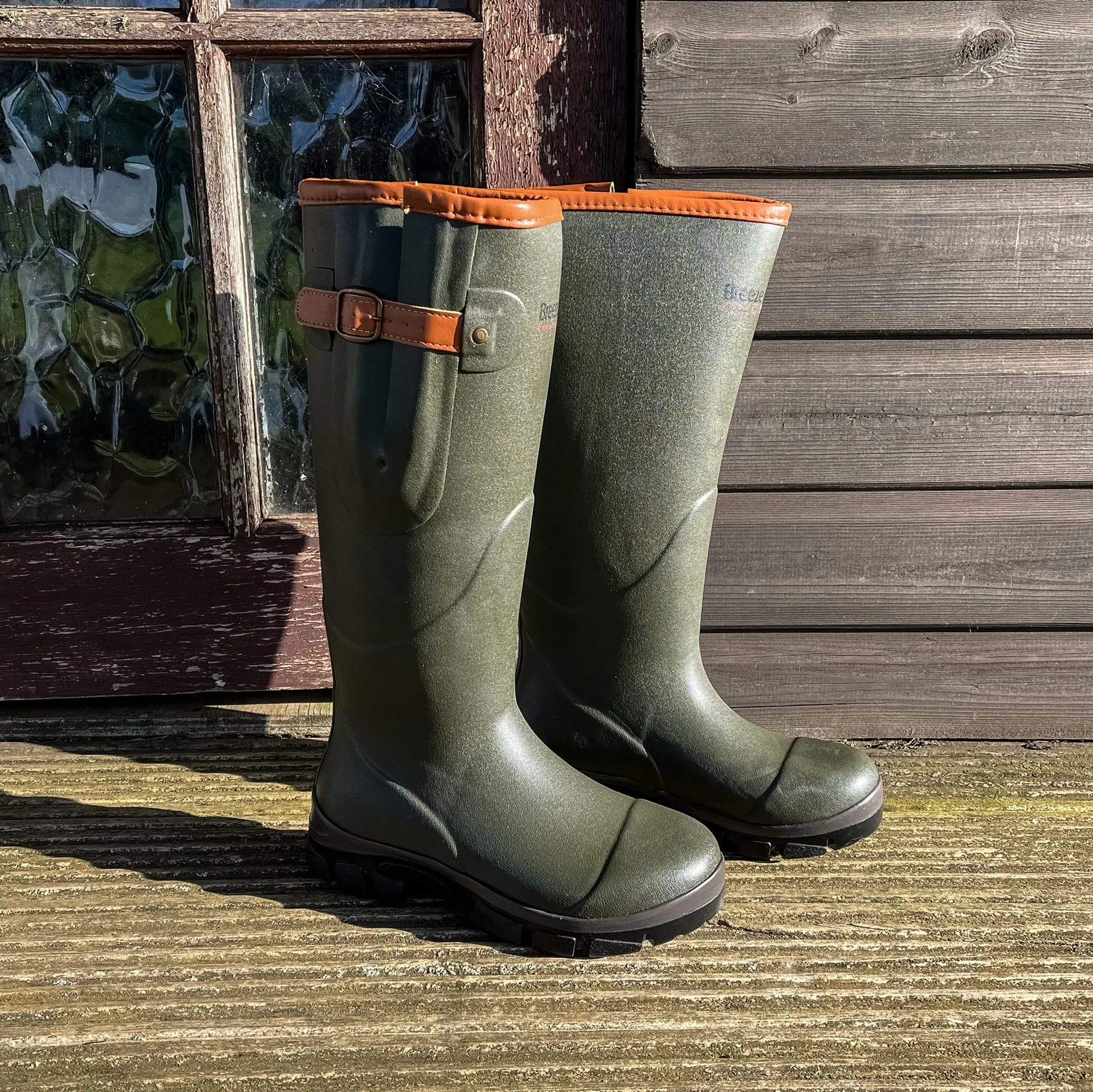Breeze Up Heath Wellington Boots Olive