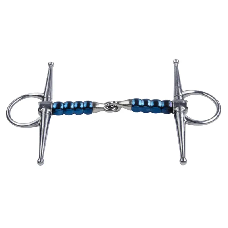 Bombers Single Jointed Cherry Roller Sweet Iron Full Cheek Bit