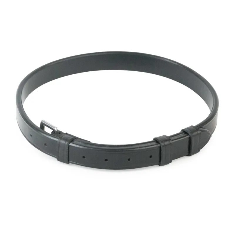 Bombers Leather Curb Strap - Black