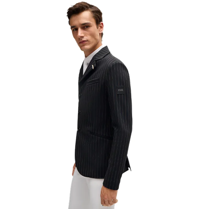 BOSS Equestrian Allen Mens Pinstripe Show Jacket - Black-3