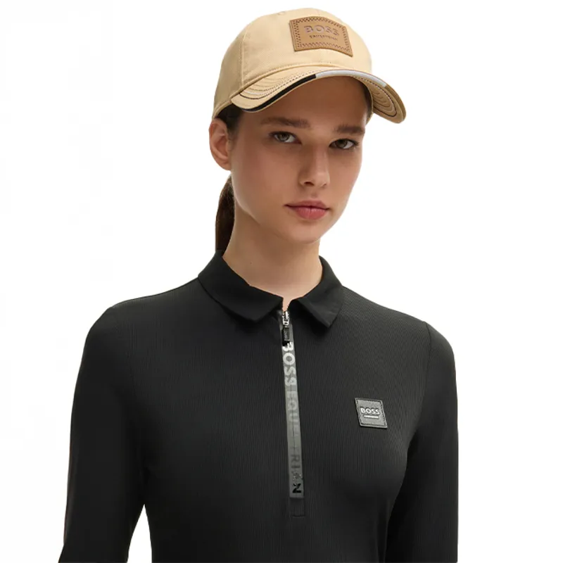 BOSS Equestrian Chess Long Sleeve Training Shirt - Black-2