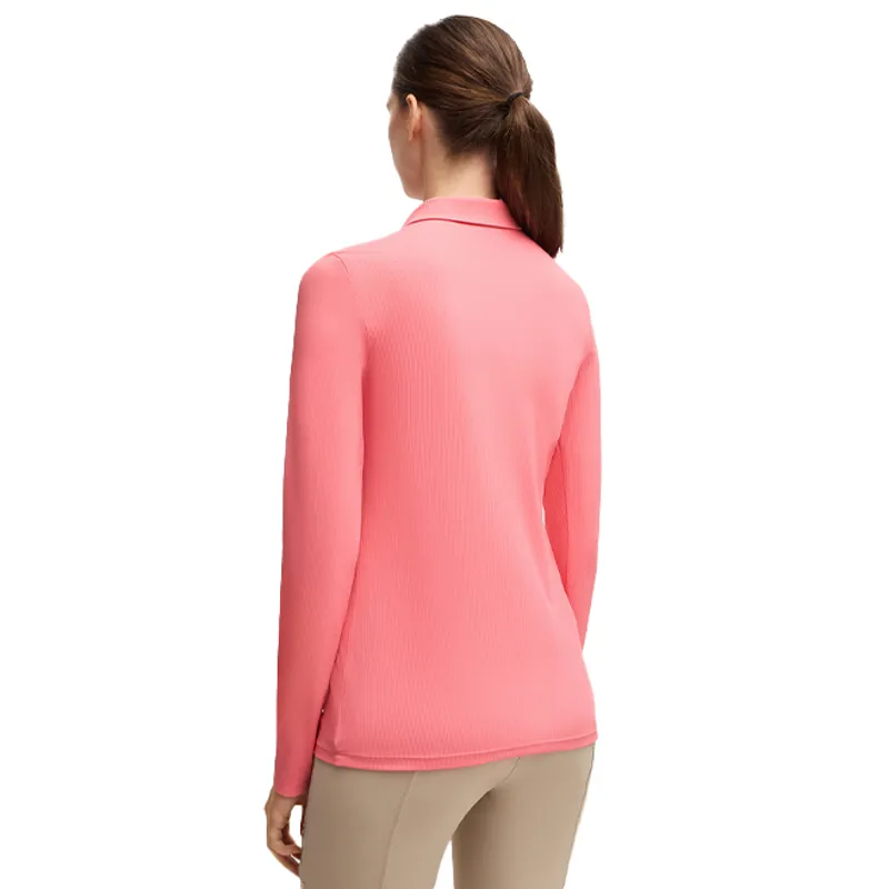 BOSS Equestrian Chess Long Sleeve Training Shirt - Pink-1