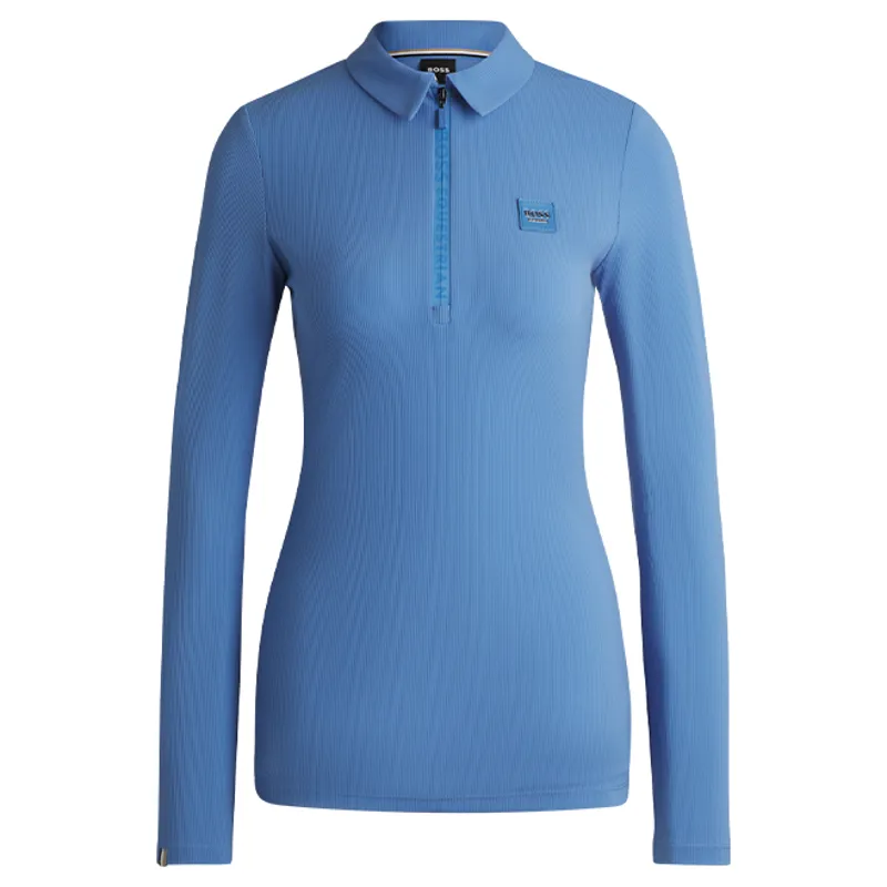BOSS Equestrian Chess Long Sleeve Training Shirt - Riviera-4