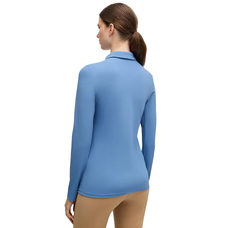 BOSS Equestrian Chess Long Sleeve Training Shirt - Riviera-1