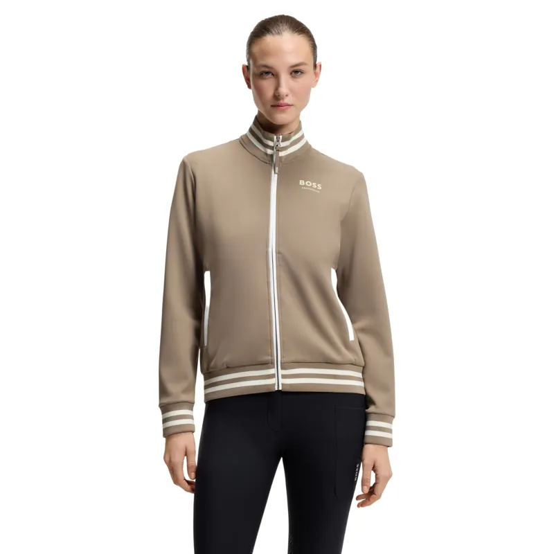 BOSS Equestrian Ava Womens Full Zip Jumper - Walnut