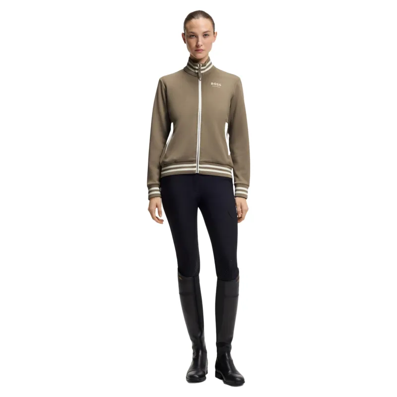 BOSS Equestrian Ava Womens Full Zip Jumper - Walnut-3