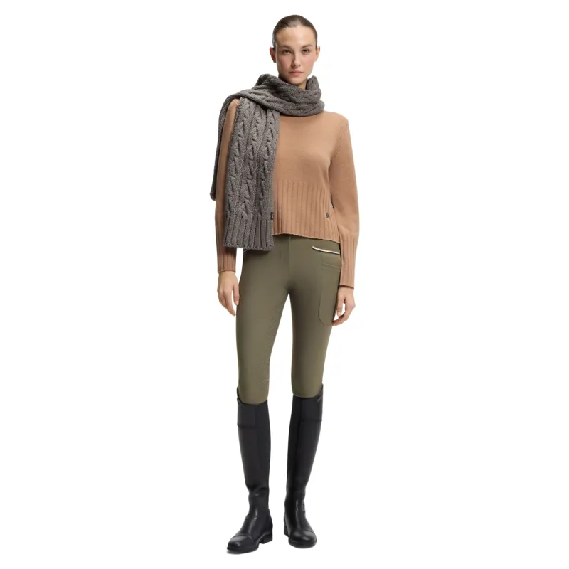 BOSS Equestrian Hailey Full Grip Womens Breeches - Tea Leaf-2