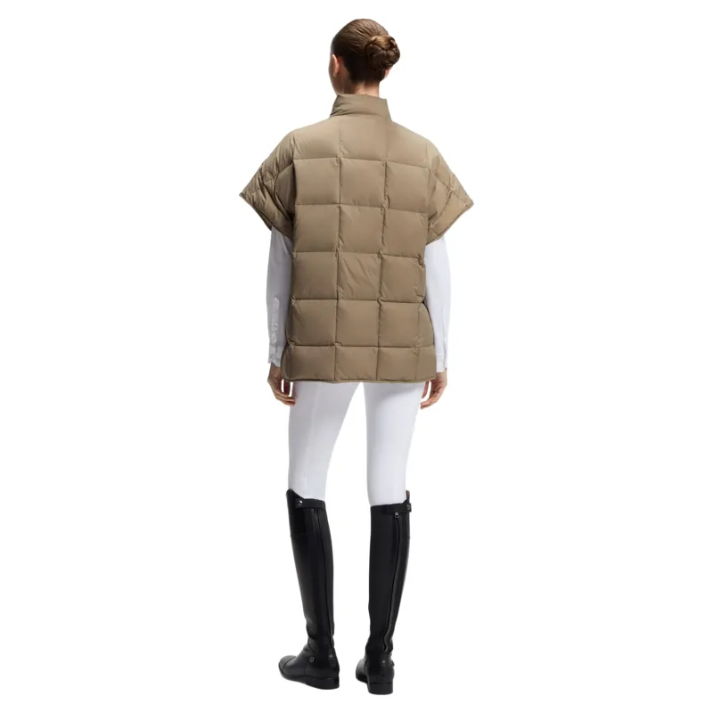 BOSS Equestrian Demi Womens Puffer Cape - Walnut-2