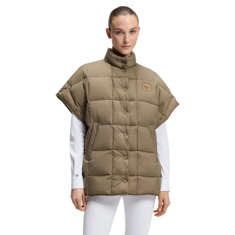 BOSS Equestrian Demi Womens Puffer Cape - Walnut