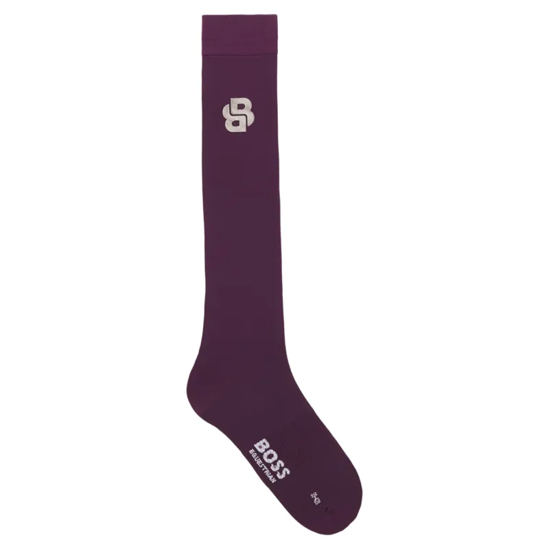 BOSS Equestrian Davina Womens Tall Riding Socks - Deep Purple