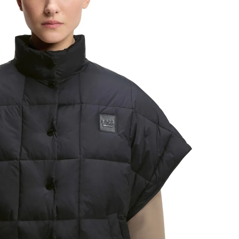 BOSS Equestrian Demi Womens Puffer Cape - Black-4