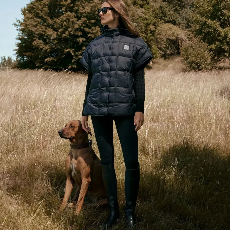 BOSS Equestrian Demi Womens Puffer Cape - Black-1