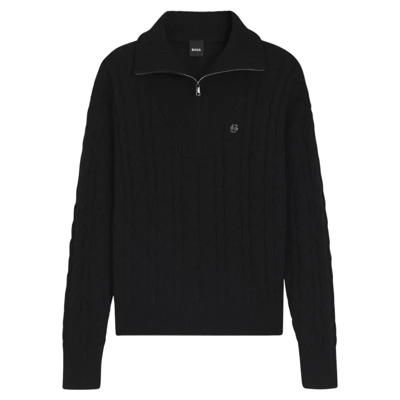 BOSS Equestrian Ella Womens 1/4 Zip Jumper - Black-1