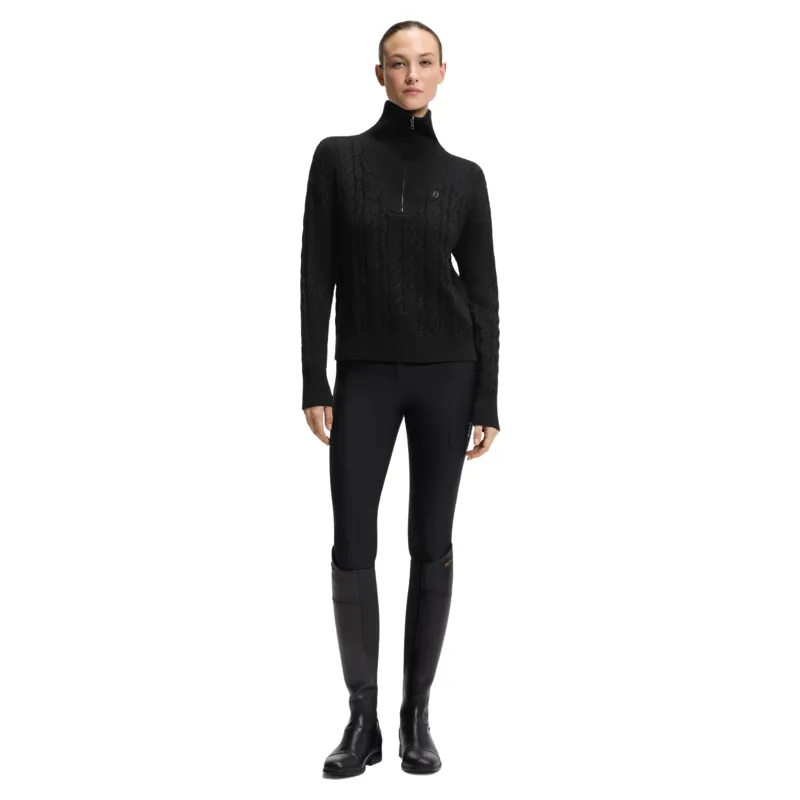BOSS Equestrian Ella Womens 1/4 Zip Jumper - Black-3