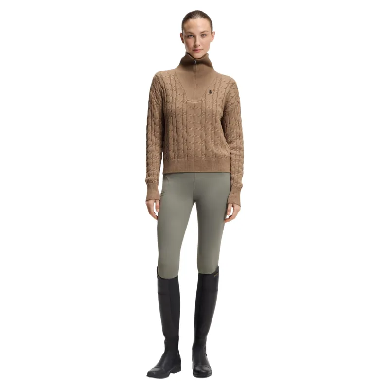 BOSS Equestrian Ella Womens 1/4 Zip Jumper - Walnut-5