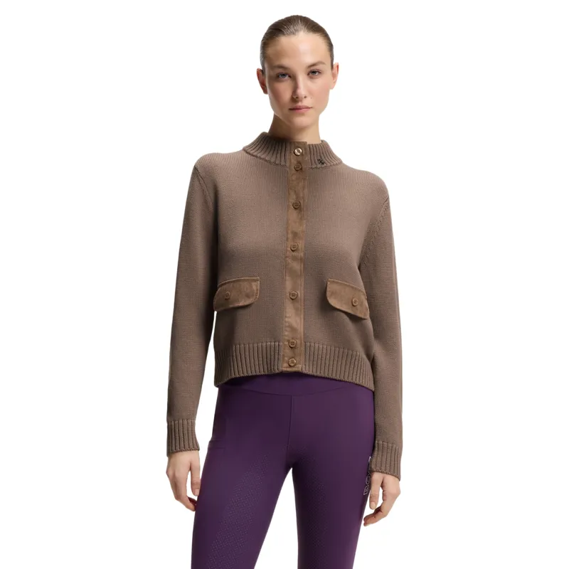 BOSS Equestrian Elony Womens Knitwear Cardigan - Walnut
