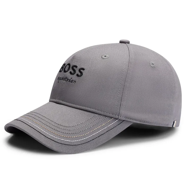 BOSS Equestrian Unisex Embroidered Cap - Grey-1