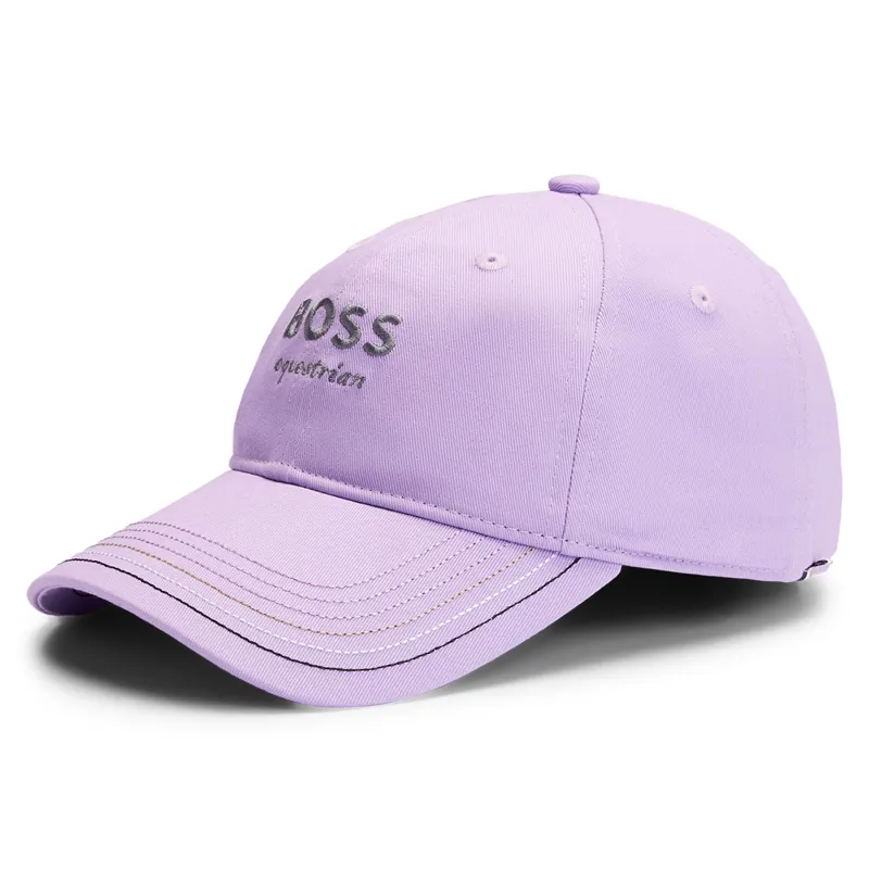 BOSS Equestrian Embroidered Cap - Chalk Violet-1
