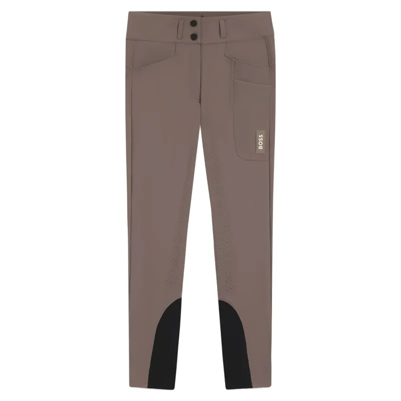 BOSS Equestrian Hannah Knee Grip Womens Breeches - Dark Pumice Pre-Order-1