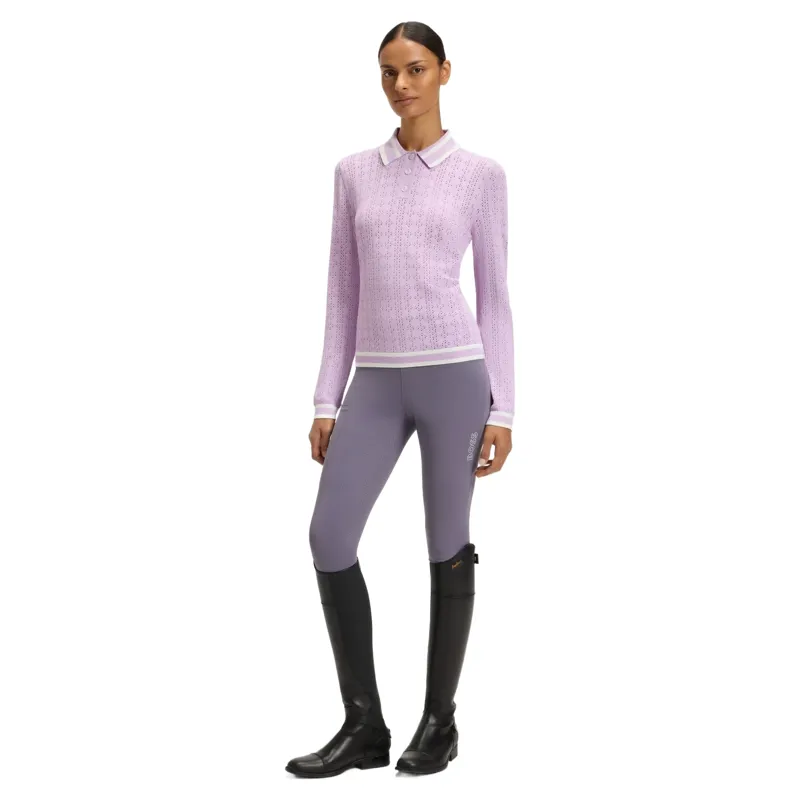 BOSS Equestrian Harriett Full Grip Womens Riding Tights - Shark Pre-Order-3