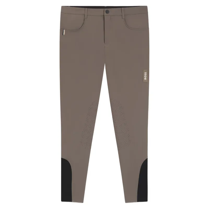 BOSS Equestrian James Knee Grip Mens Breeches - Dark Pumice Pre-Order-1