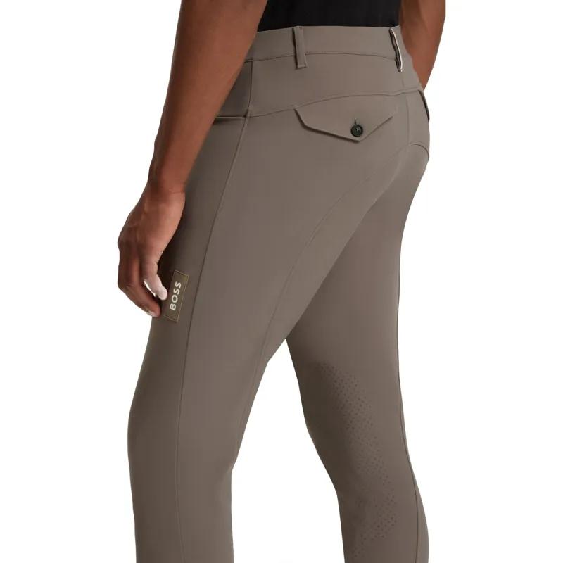 BOSS Equestrian James Knee Grip Mens Breeches - Dark Pumice Pre-Order-2