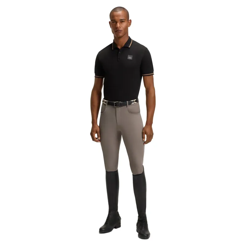 BOSS Equestrian James Knee Grip Mens Breeches - Dark Pumice Pre-Order-3