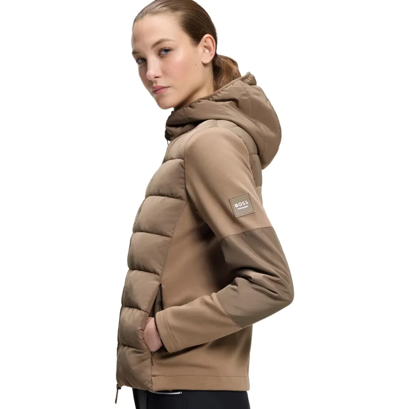 BOSS Equestrian Jessy Womens Hybrid Puffer Jacket - Walnut-5