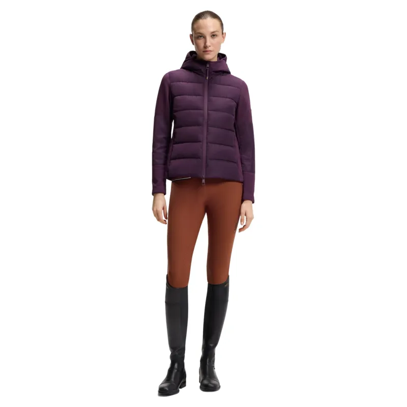 BOSS Equestrian Jessy Womens Hybrid Puffer Jacket - Deep Purple-3
