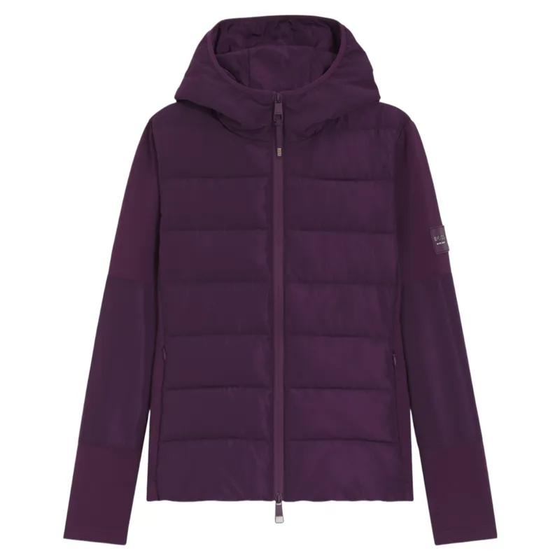 BOSS Equestrian Jessy Womens Hybrid Puffer Jacket - Deep Purple-2
