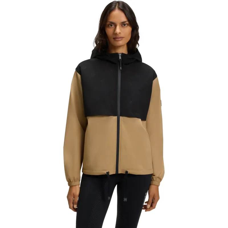 BOSS Equestrian Louise Womens Waterproof Rain Jacket - Black/Camel Pre-Order