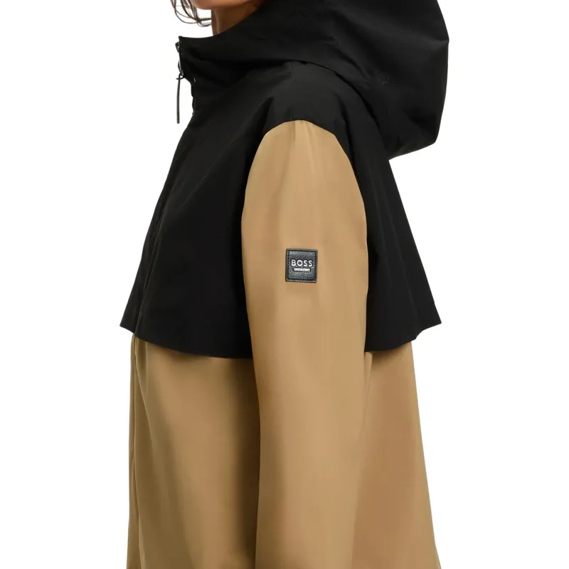 BOSS Equestrian Louise Womens Waterproof Rain Jacket - Black/Camel Pre-Order-3