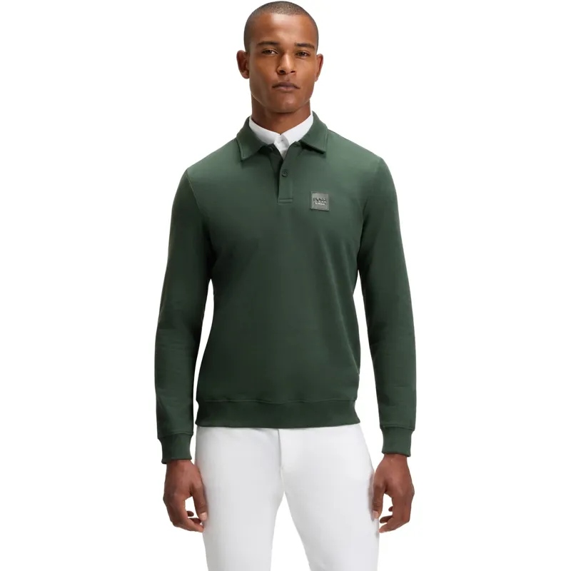 BOSS Equestrian Luis Mens Polo Sweatshirt - Pine Grove Pre-Order