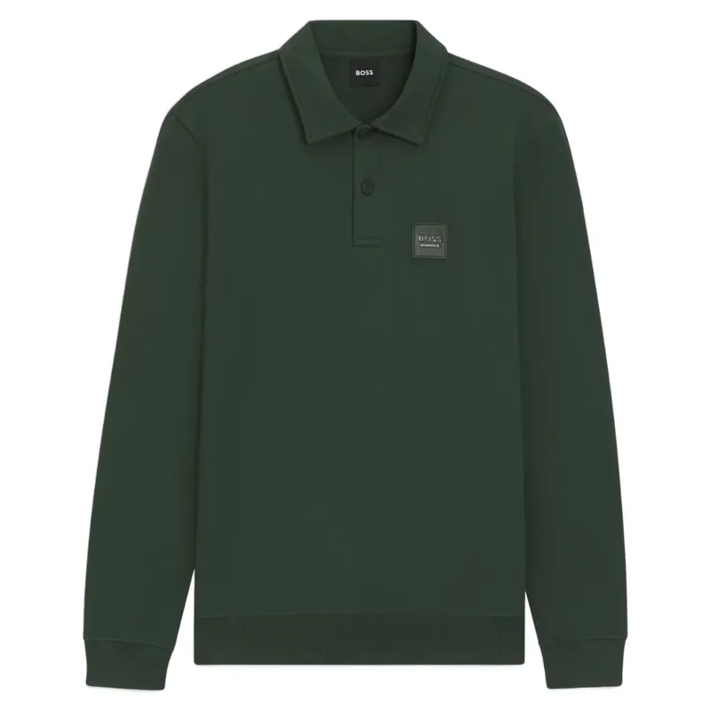 BOSS Equestrian Luis Mens Polo Sweatshirt - Pine Grove Pre-Order-1