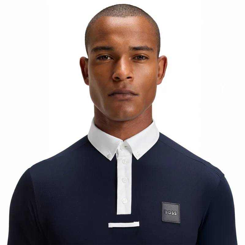 BOSS Equestrian Marty Honeycomb Mens Show Shirt - Sky Captain Pre-Order-2