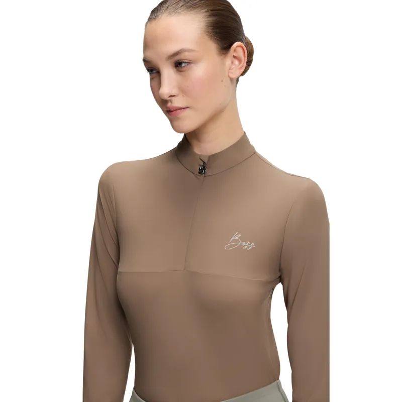 BOSS Equestrian Minou Womens Training Shirt - Walnut-2