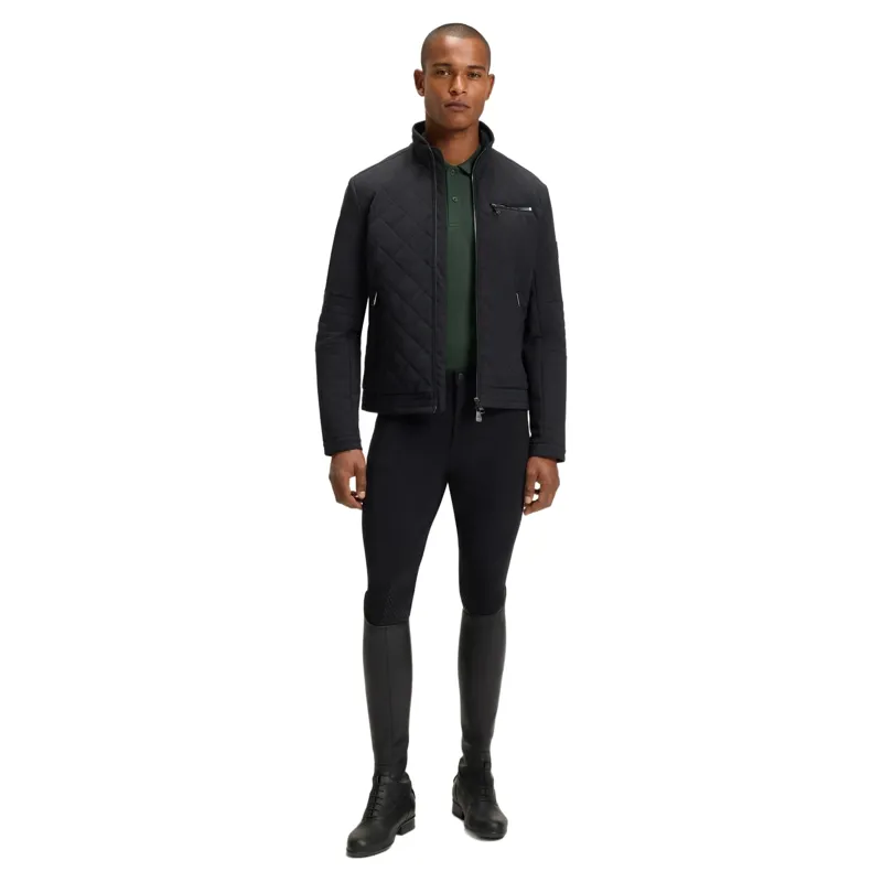 BOSS Equestrian Paul Mens Patch Polo Shirt - Pine Grove Pre-Order-5