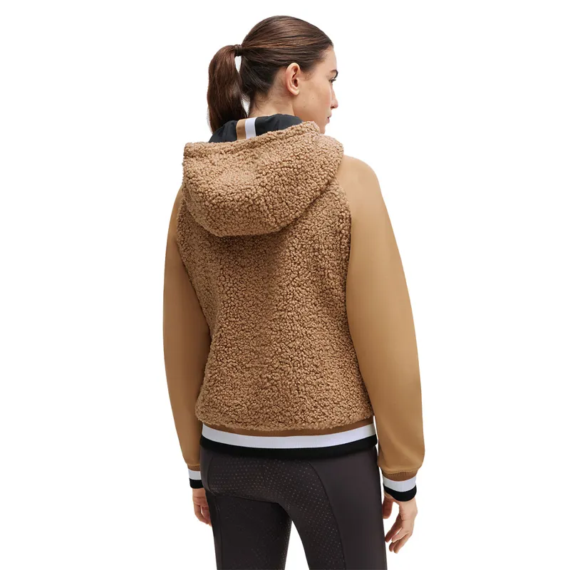 BOSS Equestrian Riva Teddy Hybrid Ladies Hoodie - Camel-1