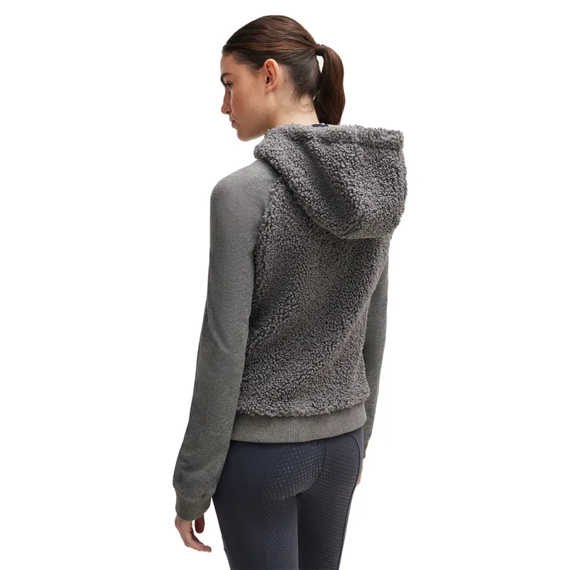 BOSS Equestrian Riva Teddy Hybrid Ladies Hoodie - Grey-1