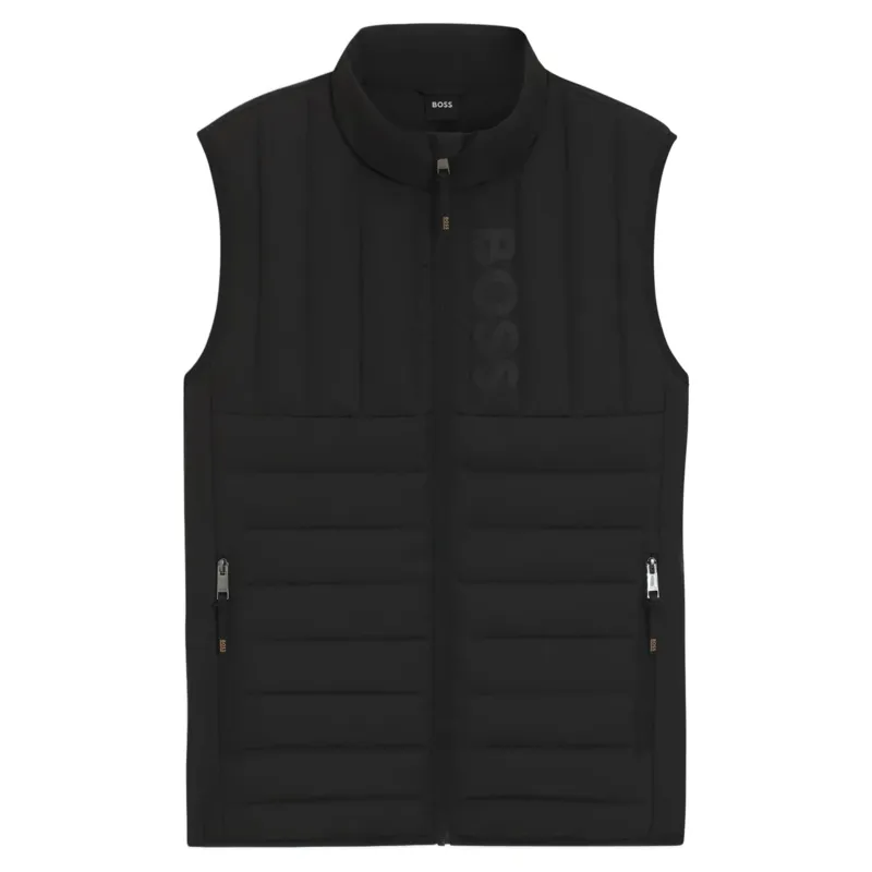 BOSS Equestrian Ruben Mens Gilet - Black Pre-Order-1