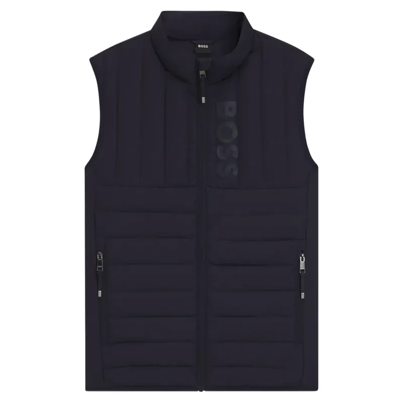 BOSS Equestrian Ruben Mens Gilet - Sky Captain Pre-Order-2