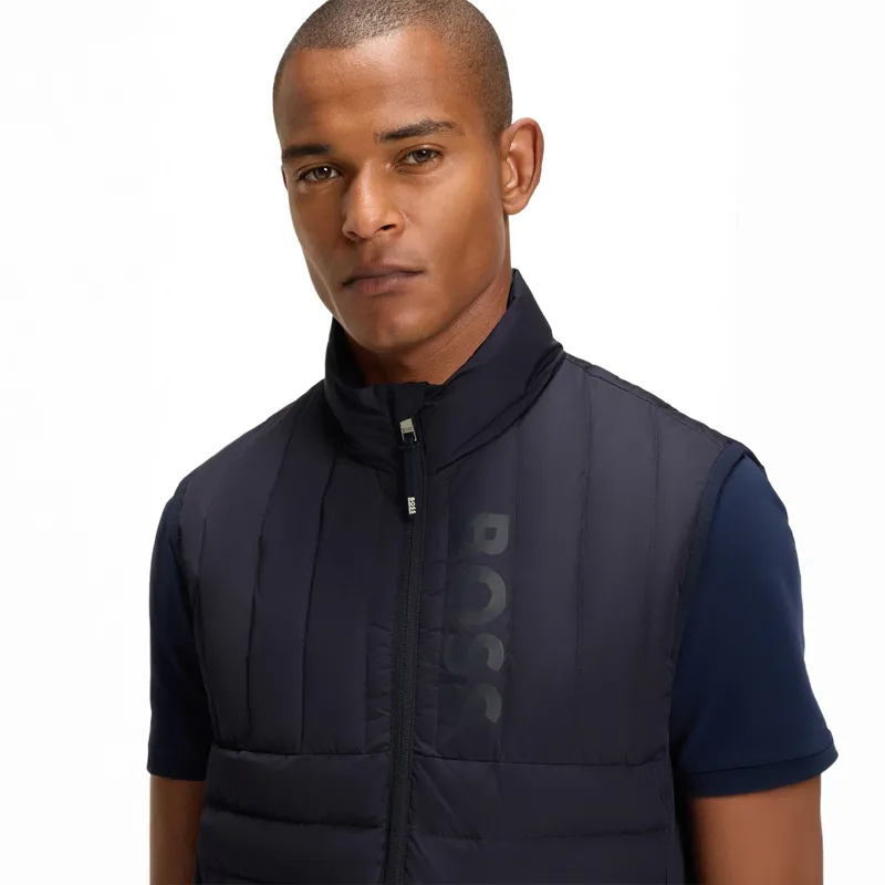 BOSS Equestrian Ruben Mens Gilet - Sky Captain Pre-Order-5